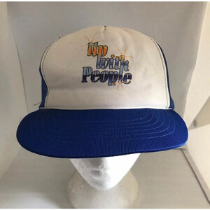 Vintage up with people Trucker Snapback hat adjustable 1990s